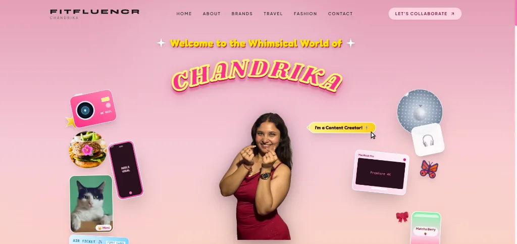 CHANDRIKA — Fitness Influencer & UGC Creator Portfolio (Influencer & Creator Media)